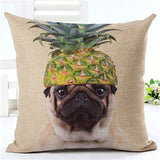 Funny Pug Decorative Throw Pillow cushion cover