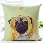 Funny Pug Decorative Throw Pillow cushion cover