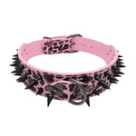 Leather Spike Studded Dog Collar