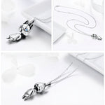 High Quality Authentic 925 Sterling Silver French Bulldog Pendant