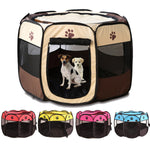 Portable Foldable Pet Playpen / Kennel with Removable Mesh Shade Cover