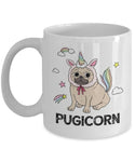 Funny Novelty Gift For Dog Lover Pugicorn Pugs,