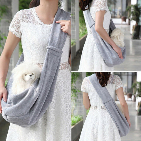 Soft Portable Cat or Dog Single Shoulder Tote Pouch