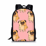 Multipurpose Backpack/Bags Pug Dog Print