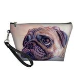 Pug Playing Guitar Cosmetic Makeup Bag