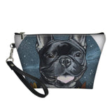 Pug Playing Guitar Cosmetic Makeup Bag