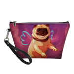 Pug Playing Guitar Cosmetic Makeup Bag