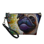 Pug Playing Guitar Cosmetic Makeup Bag