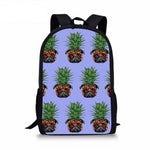 Fashion Pineapple Pug Dog Backpack