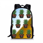 Fashion Pineapple Pug Dog Backpack