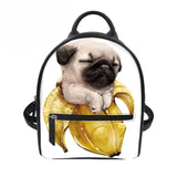 Funny Banana Pug Backpack